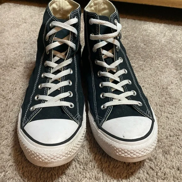Converse Chuck Taylor Black and White High-Top Sneakers Unisex SZ 13M/15 W - Picture 15 of 16